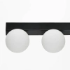 Podwójna lampa sufitowa LUND W231102-2 LED 6W 4000K  kule podłużna czarna