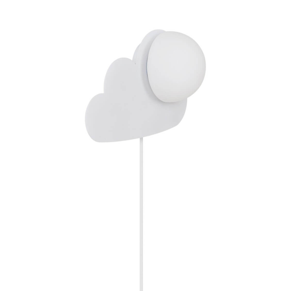 Dziecięcy kinkiet ścienny SKYKU CLOUD 2312971001 chmurka kula biała