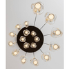 Wisząca lampa do salonu CHEPEN LE44427 LED 87W 3000K czarna chrom