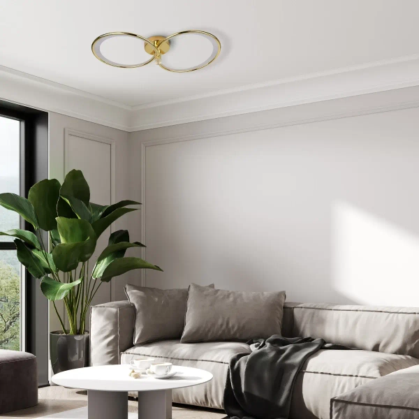 Sufitowa lampa ringi Azina LP-4852/2C GD LED 18W 3000-6000K złota