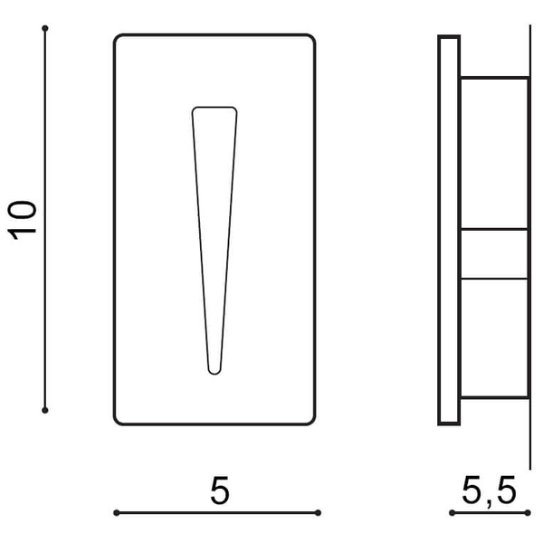 Przychodowa lampa Raggio AZ2965 LED 3W 3000K nikiel