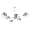 Szklana lampa wisząca Vignette VIG0650-19 kule żebrowane chrom