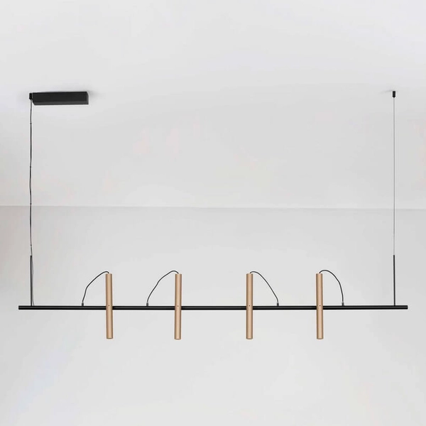 Wisząca lampa regulowane tuby YAGUARU LE44647 LED 22W 3000K złota czarna