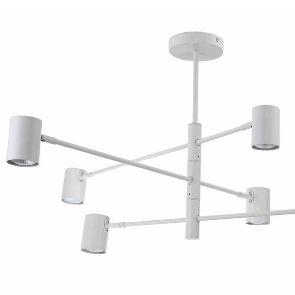 Sufitowa lampa SNOW LP-731/6P WH Light Prestige regulowana do salonu biała