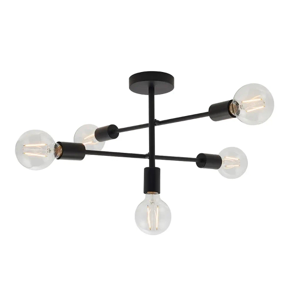Sufitowa lampa do salonu Studio 79502 loftowa czarny matowy