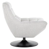Salonowy fotel obrotowy Richelle S5128 WHITE BOUCLÉ Richmond Interiors stylowe biały