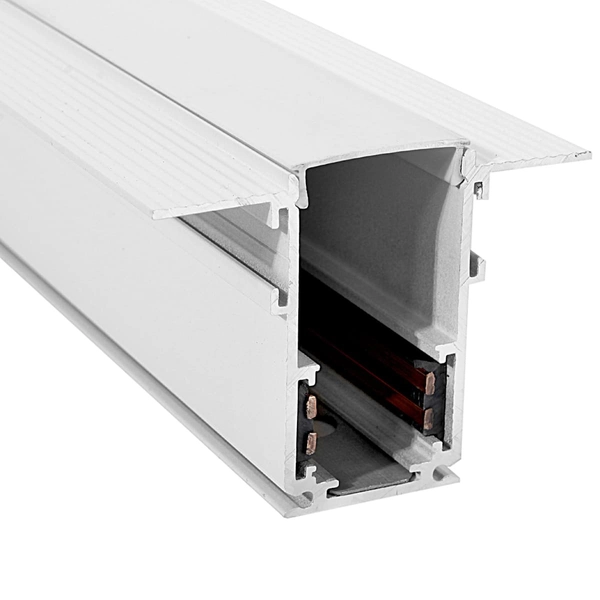 Szynoprzewód podtynkowy magnetyczny 826 Domeno LED metalowy biały