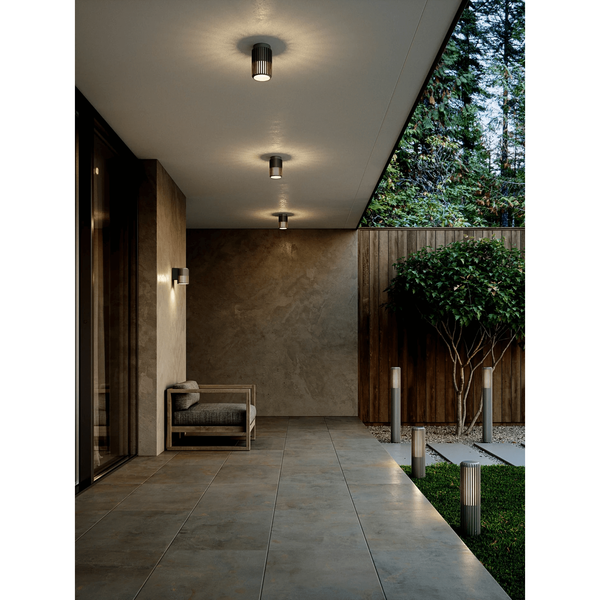 Sufitowa lampa na zewnątrz ALUDRA 2118006250 IP54 tuba antracyt