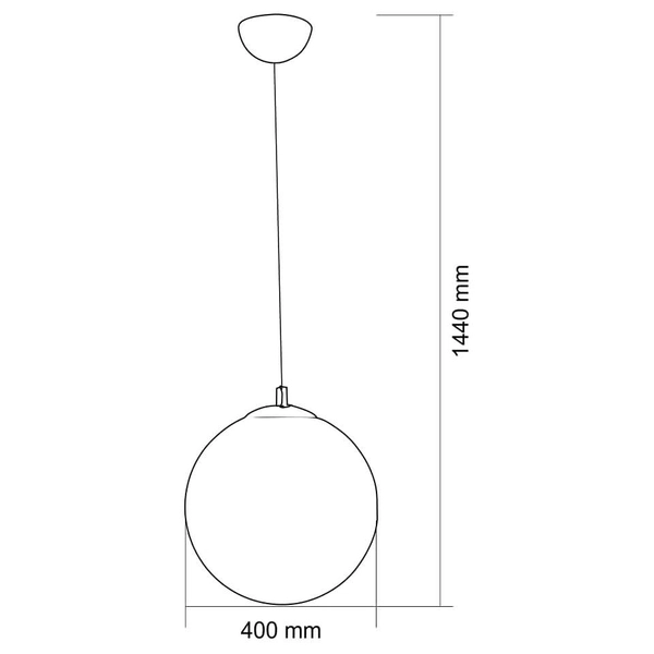 LAMPA wisząca Planet L Orlicki Design szklana OPRAWA zwis LED 7W 3000K kula ball przezroczysta