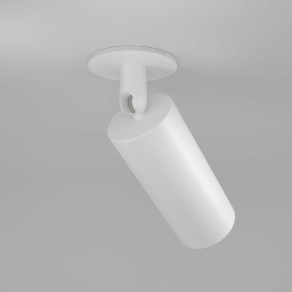 Punktowa lampa sufitowa Focus C018CL-01W z regulacją biała