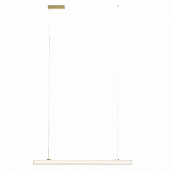 Zwisająca ledowa lampa Fayette P0622 LED 20W 3000K belka złoty