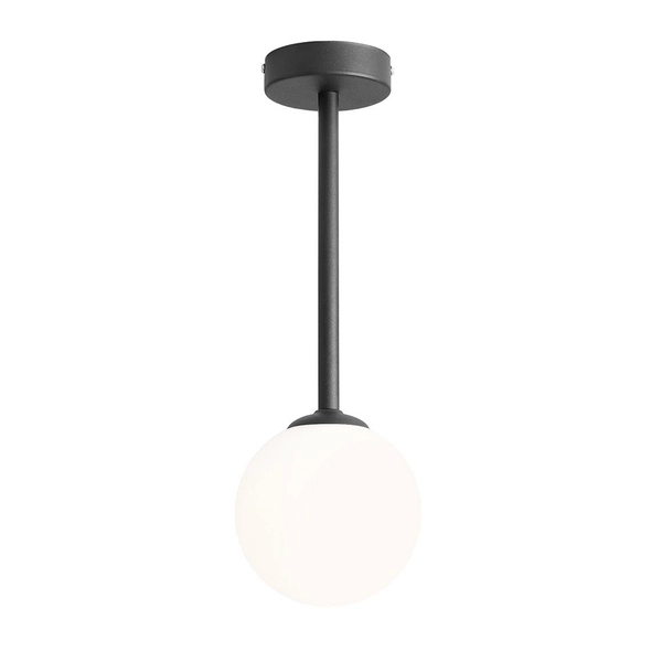 Lampa sufitowa Pinne 1080PL_G1_S kuchenna nad stół szklana kula czarna