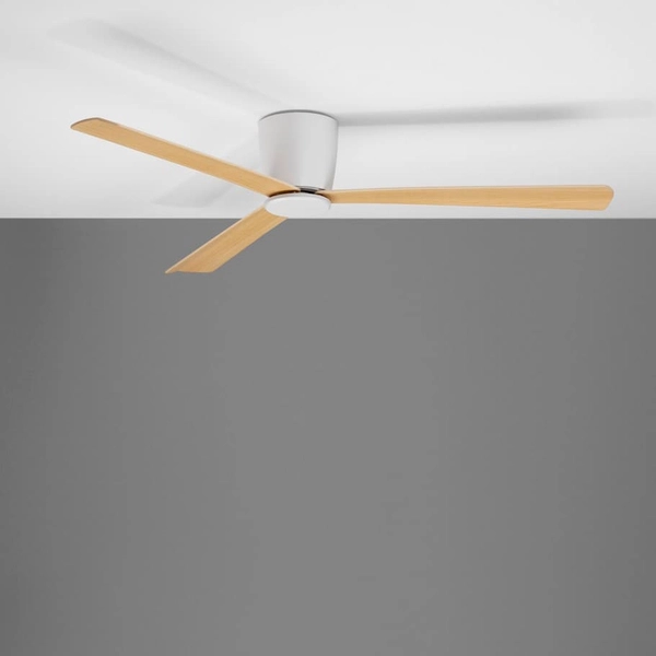 Sufitowy wentylator skandynawski DELL LE42955 Luces Exclusivas drewniany biały