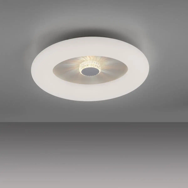 Plafon sufitowy VERTIGO biały glamour LED 30W 2700-5000K z pilotem regulowana barwa 14383-16