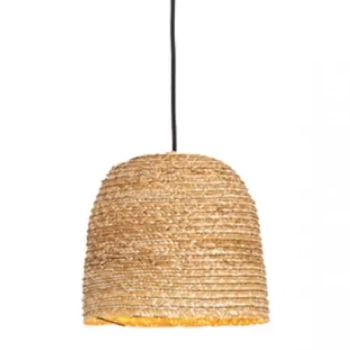 Lampa wisząca do salonu 22166 boho pleciona brązowa