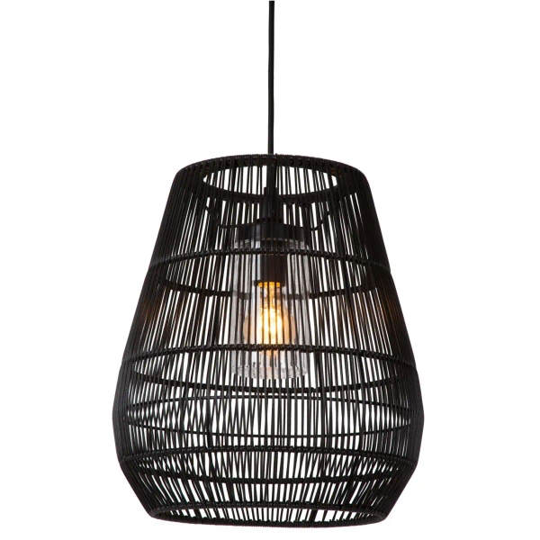 Lampa wisząca ekologiczna NERIDA 03844/01/30 IP44 do salonu czarny