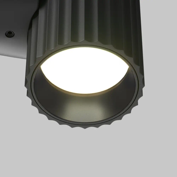 Ścienna lampa podłużna Calipso C106WL-01-GU10-B tuba czarna