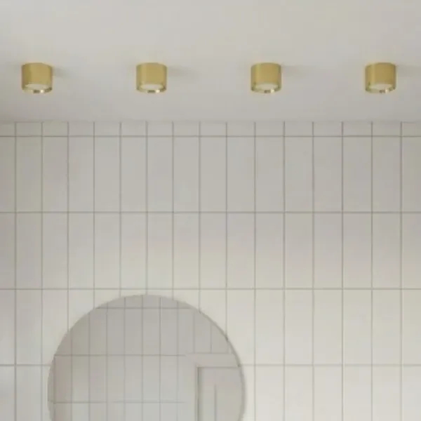 Złoty downlight MARTON AZ6861 1xLED 8W 3000K IP44 natynkowy