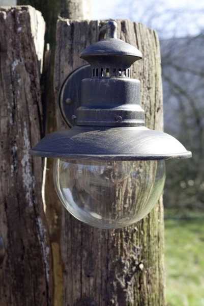 Elewacyjny kinkiet Artu 96128/86 rustykalny IP44 czarny złoty