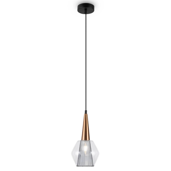 Lampa wisząca do jadalni Copita P003PL-01G1 Maytoni złoty przezroczysty