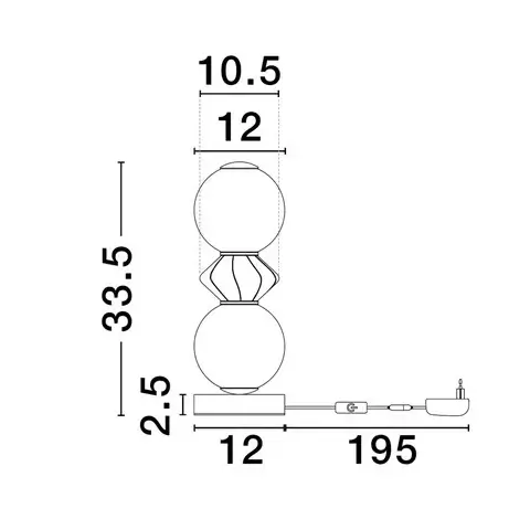 Nocna lampka do sypialni MONRETA LE45239 LED 12W 3000K biała mokka