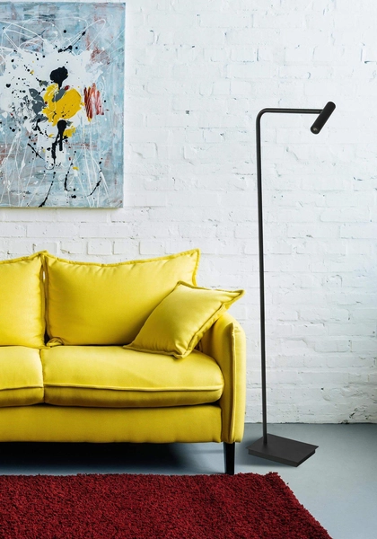 Podłogowa lampa stojąca Fler LED 3W metalowa tuba czarna