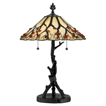 Tiffany stołowa lampa Whispering QZ-WHISPERING-TL-VB szkło artystyczne