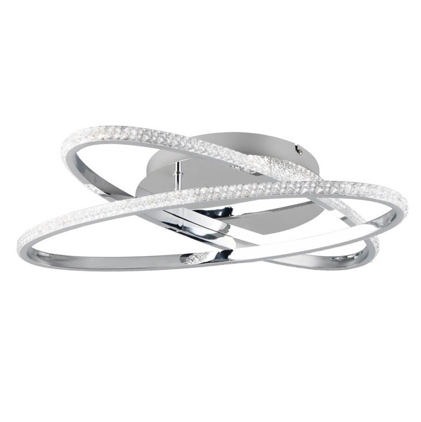 Sufitowa lampa pierścieniowa Lane R67802106 metalowa srebrny