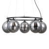 Szklana lampa wisząca Molite PND-1098-5R-BK kulista loftowa czarna