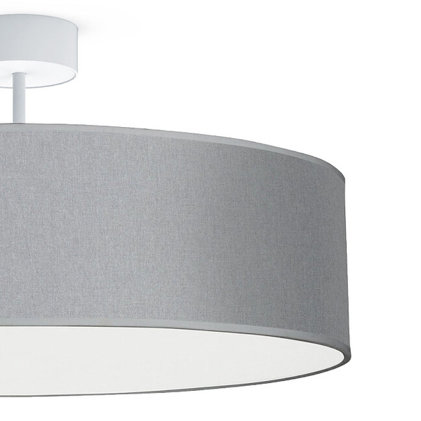 Szara lampa sufitowa Violet 7960 nowoczesna do sypialni nad łóżko
