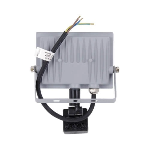 Wewnętrzna LAMPA ścienna KROMA LED 20W 4500K 03605 Ideus elewacyjna OPRAWA reflektorowa z czujnikiem ruchu outdoor IP44 szara