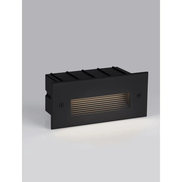Ścienna lampa zewnętrzna wpustowa CENDILO LE75317 LED 5W 3000K IP65 czarna