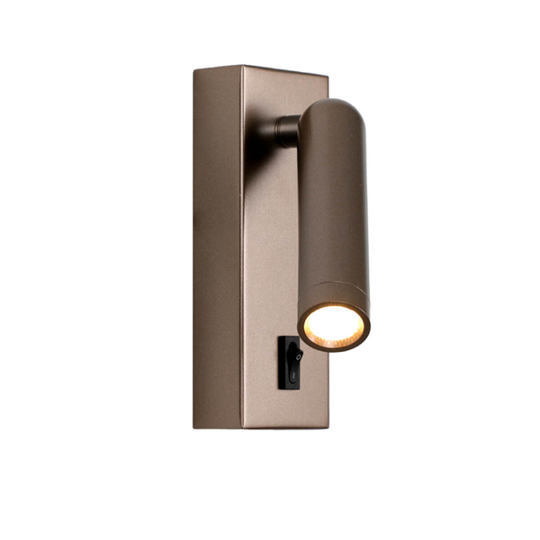 Podłużna lampa ścienna Nova WL-46376-1-CF LED 2,5W 3000K tuba kawowa