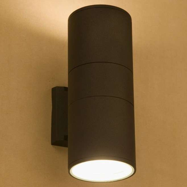 Zewnętrzna LAMPA ścienna FOG 3404 Nowodvorski metalowa OPRAWA elewacyjna KINKIET do ogrodu IP44 tuba outdoor grafitowy