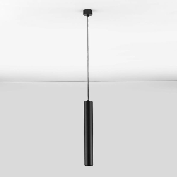 Zwisająca lampa do jadalni NAZCA LE44349 tubka rurka podłużna czarna
