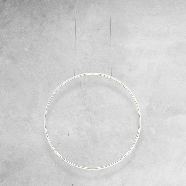 Okrągła lampa wisząca Agaro 5311 LED 26W 3000K do biura biała