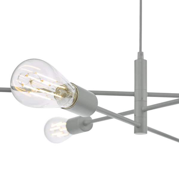 Salonowa lampa wisząca Alana ALA0639 Dar Lighting szara przezroczysta