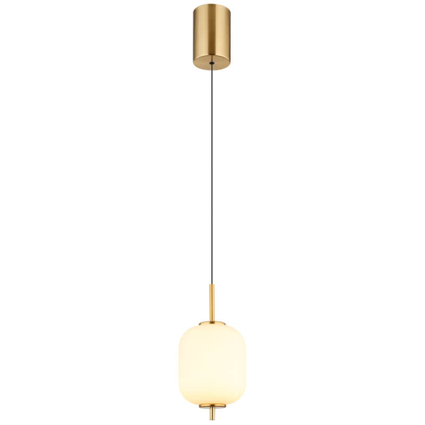 Szklana wisząca lampa Ewald 15217H LED 7W 3000K kule mosiądz
