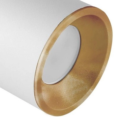 Biały wpust gabinetowy PALLAS 314109 regulowana tuba metalowa