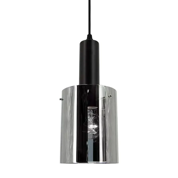 Loftowa lampa wisząca Lara 2021/1 BL 8C tuba czarna chrom