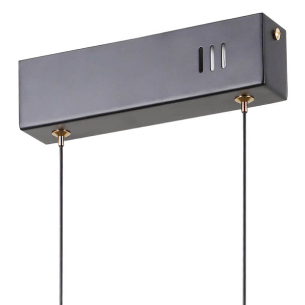 Lampa wisząca Montiela PND-34374-3-BK LED 45W 3000K szkło czarny biały złoty