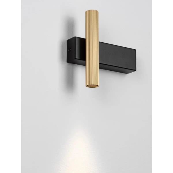 Metalowa lampa ścienna góra-dół JOSTELA LE45561 LED 6W 3000K złota czarna