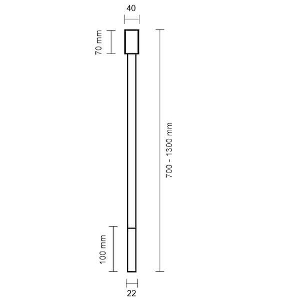 LAMPA sufitowa ALHA N 9326 Shilo sopel OPRAWA downlight tuba biała