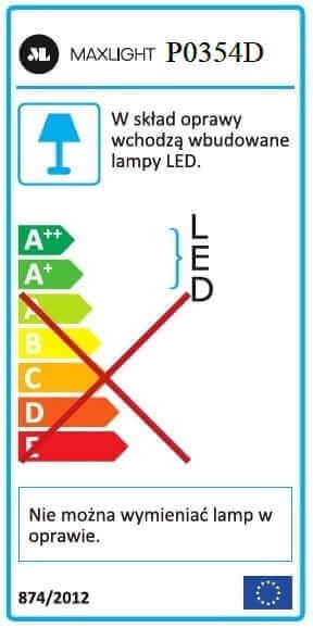 LAMPA wisząca HORIZON P0354D Maxlight metalowa OPRAWA zwis LED 16W 3000K listwa czarna
