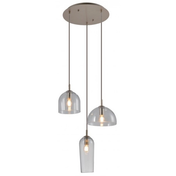 Kaskadowa lampa wisząca AZ3338 BLANCA 3 Azzardo glass brązowa