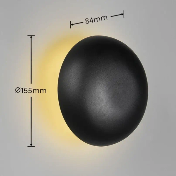 Ściemnialny kinkiet ścienny DAVEY R24431132 LED 1,5W 3000K czarny