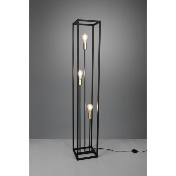 Stojąca lampa metalowa VITO R40193032 loft metalowa czarna