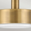 Szklana lampa wisząca Cedric HK-CEDRIC-P-M-BK nad wyspę czarna mosiądz