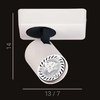 Reflektorowa LAMPA sufitowa ELVIRA SPL-3142A-1-WH Italux metalowa OPRAWA plafon regulowany downlight biały