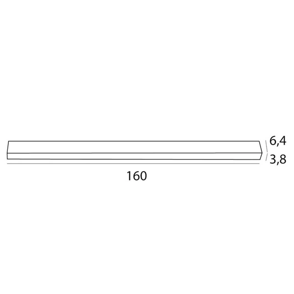 Natynkowa listwa sufitowa RX C0261 Maxlight LED 40W 3000K do salonu czarny
